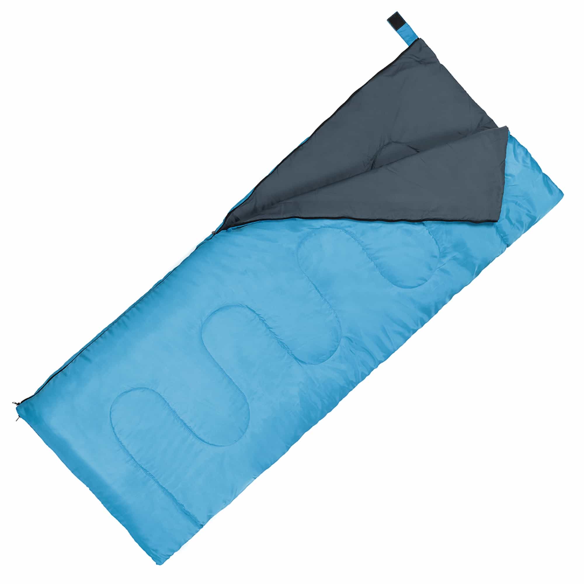 Спальний мішок (спальник) ковдра SportVida SV-CC0060 +2 ...+21°C R Sky Blue/Grey, SV-CC0060