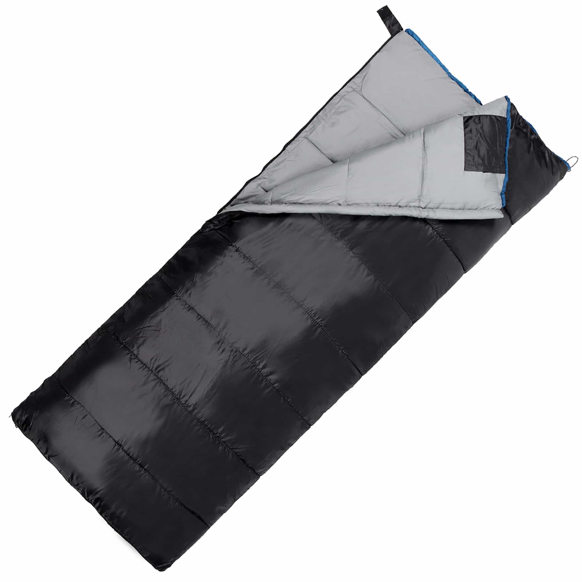 Спальний мішок (спальник) ковдра SportVida SV-CC0068 -3 ...+21°C R Black/Grey, SV-CC0068