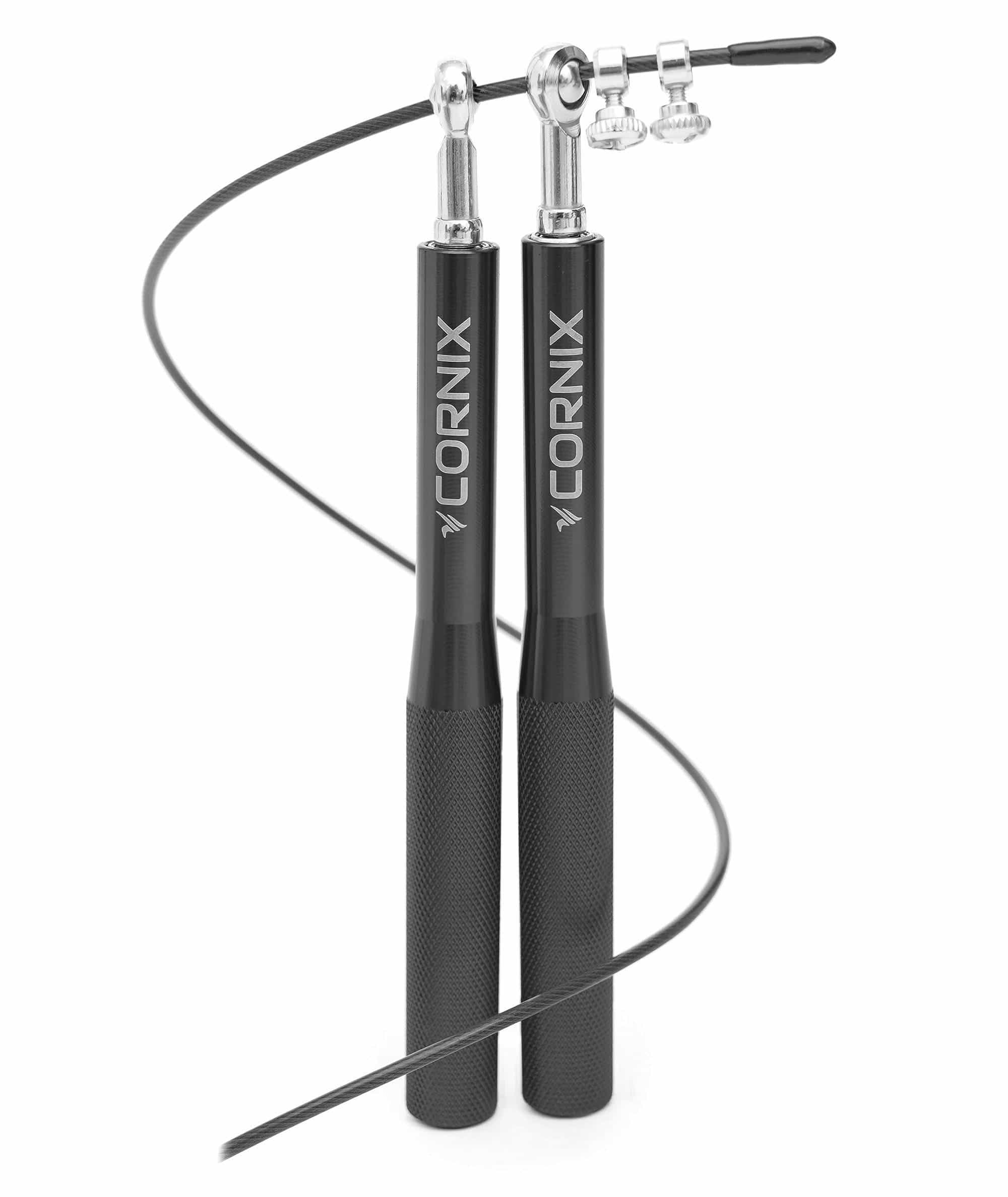 Скакалка швидкісна для кросфіту Cornix Speed Rope чорна, XR-0152