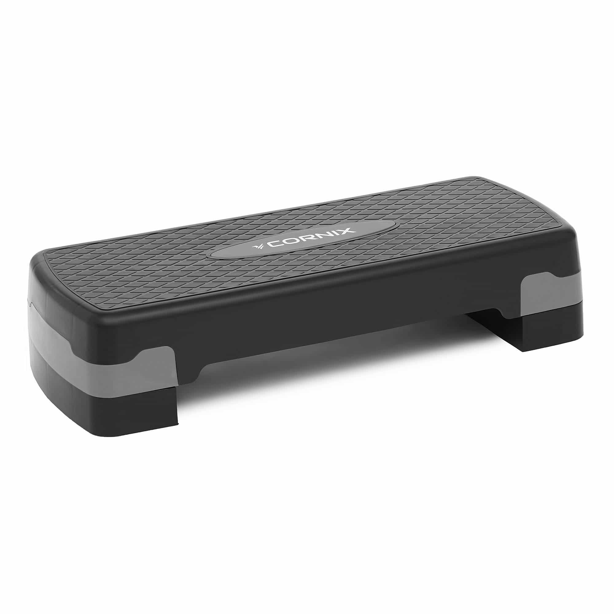 Степ-платформа 2-ступенева Cornix 68 х 28 х 10-15 см Black/Grey, XR-0189