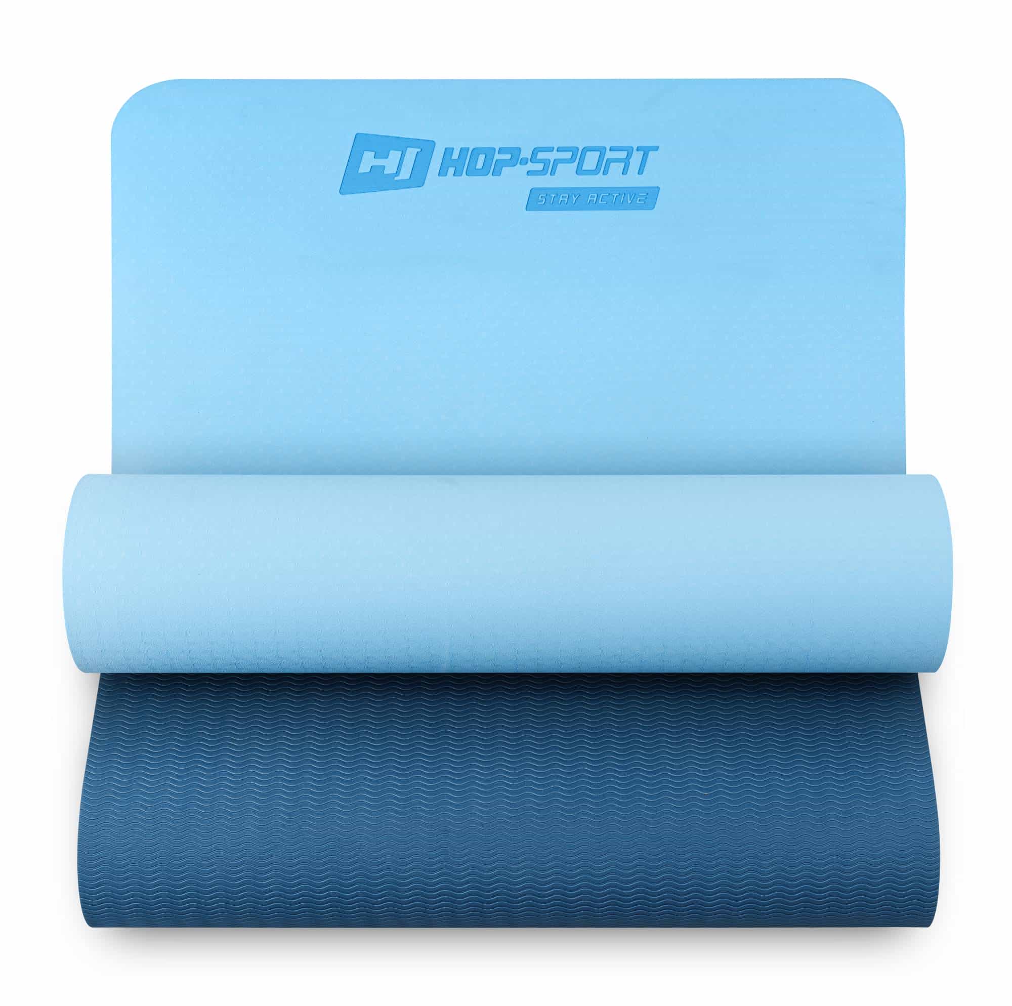 Мат для фітнесу Hop-Sport T006GM TPE 0,6 см Blue/Light Blue, 5902308224667