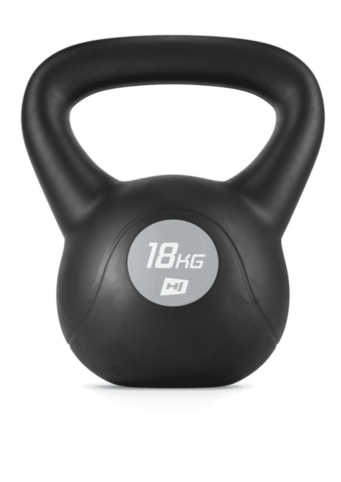 Гиря вінілова 18кг Hop-Sport PB0018KB чорна, 5902308224766