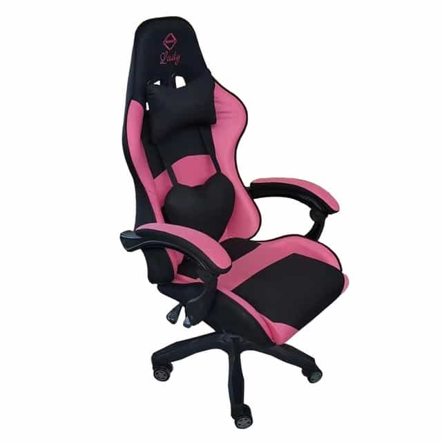 Крісло геймерське Bonro Lady 806 чорно-рожеве, 42300097