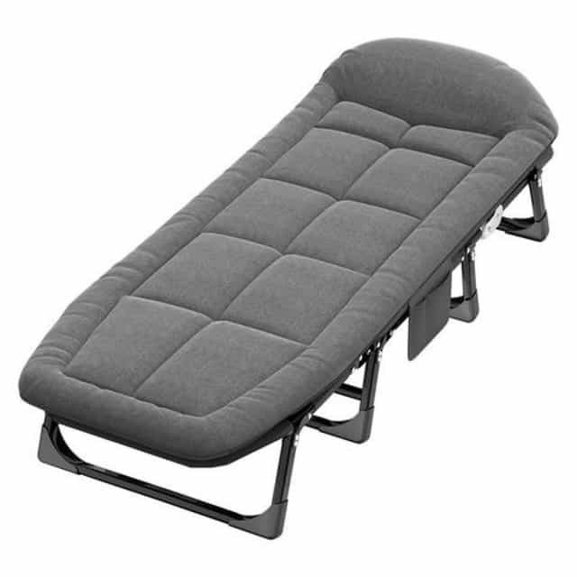 Ліжко розкладне Bonro B2002-4 темно-сіре, 42400530
